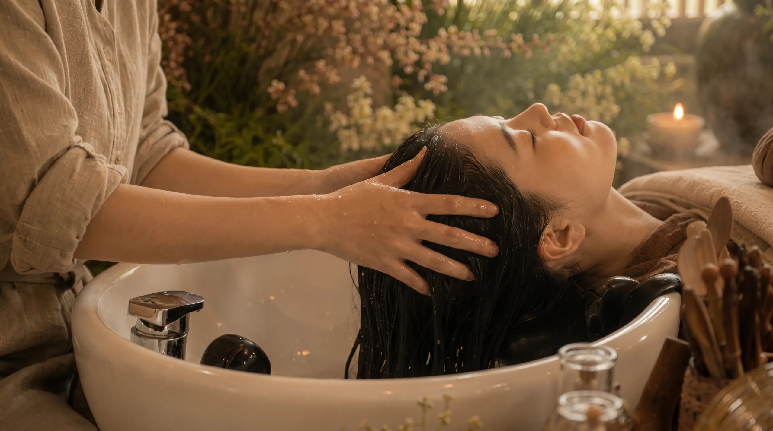 Meridian rolling spa technique