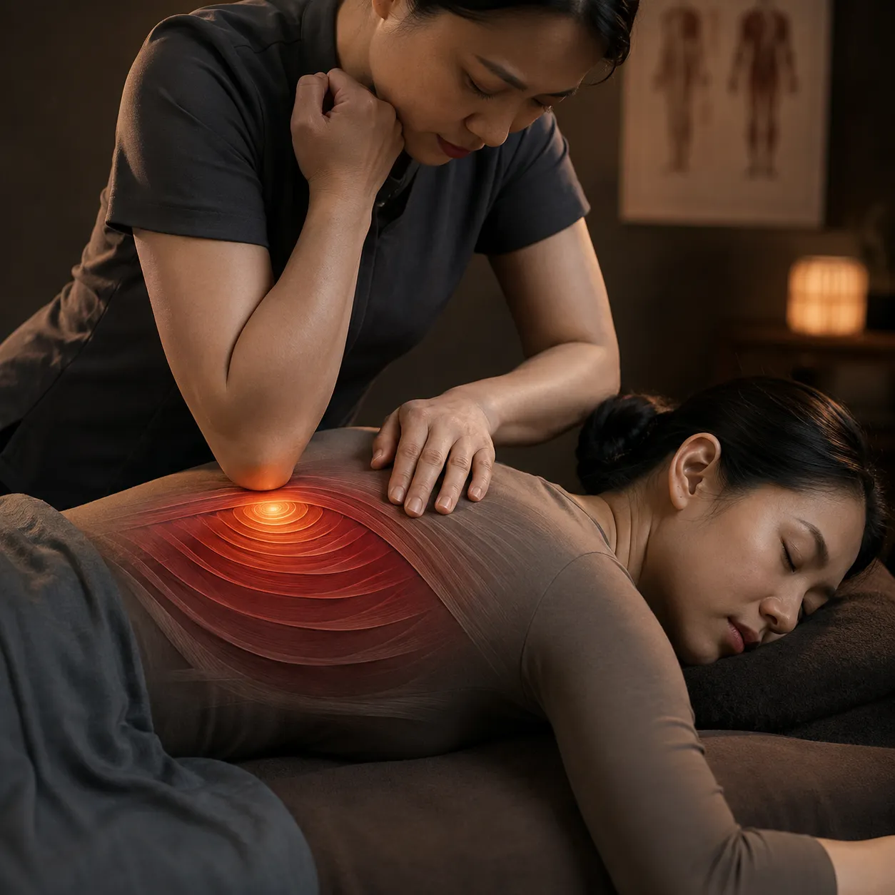 Meridian rolling spa technique