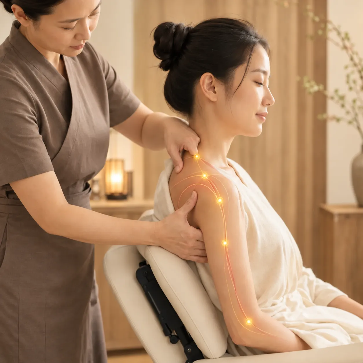 Scalp acupressure treatment