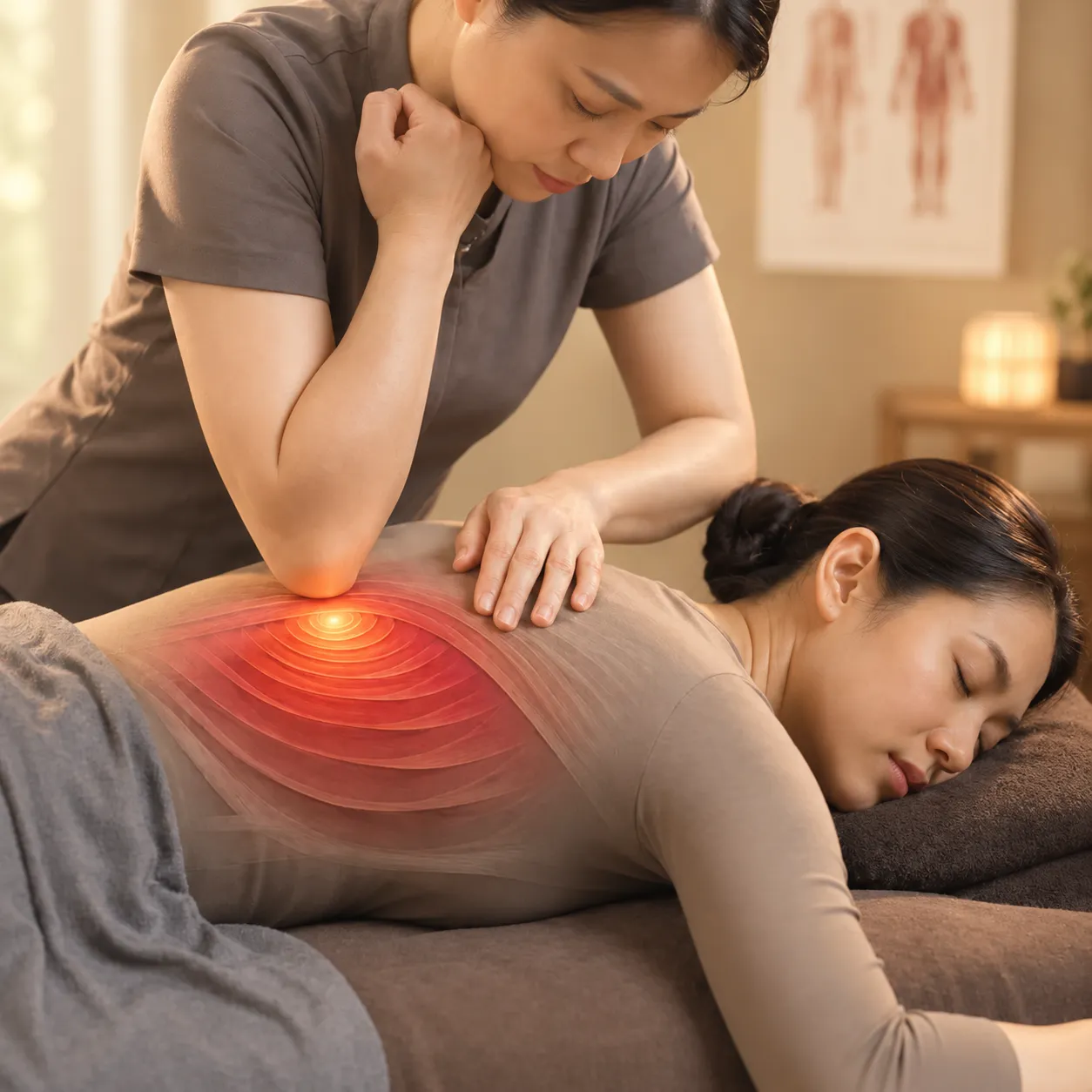 Meridian rolling spa technique